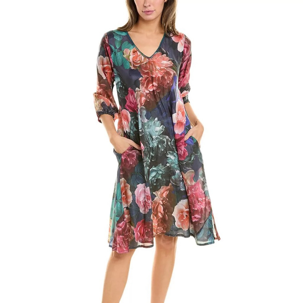 JOHNNY WAS | NWT Studio Voya Silk Dress Size Small
